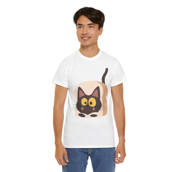 Unisex Heavy Cotton Tee - "Cat Bread" Graphic Shirt for Every Occasion - Image 9