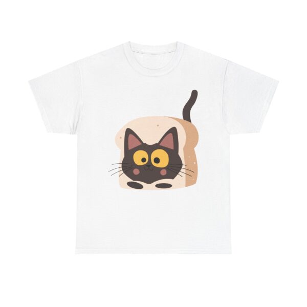 Unisex Heavy Cotton Tee - "Cat Bread" Graphic Shirt for Every Occasion - Image 2