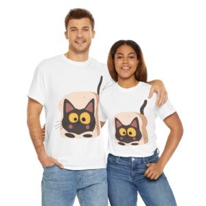 Unisex Heavy Cotton Tee – “Cat Bread” Graphic Shirt for Every Occasion
