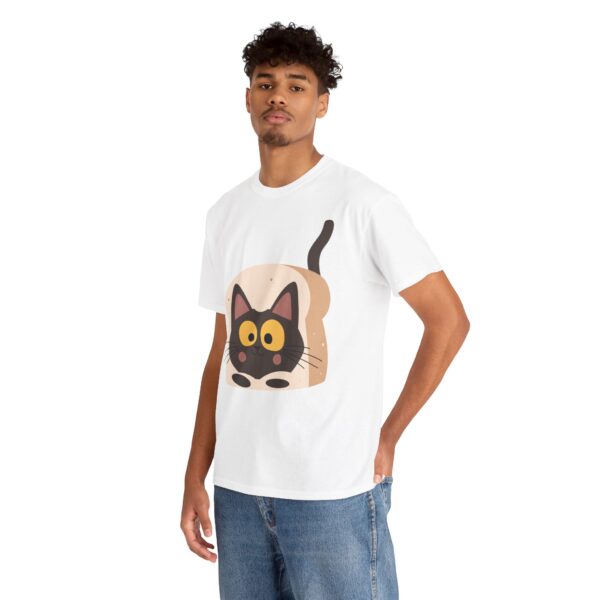 Unisex Heavy Cotton Tee - "Cat Bread" Graphic Shirt for Every Occasion - Image 8