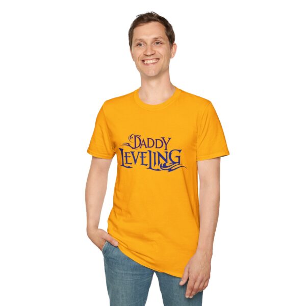 "Daddy Leveling" Unisex Softstyle T-Shirt - Perfect for Dads, Gifts for Father's Day, Casual Wear, Dad Life Tees, Video Game Fan Apparel - Image 10