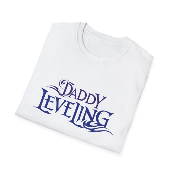 "Daddy Leveling" Unisex Softstyle T-Shirt - Perfect for Dads, Gifts for Father's Day, Casual Wear, Dad Life Tees, Video Game Fan Apparel - Image 2