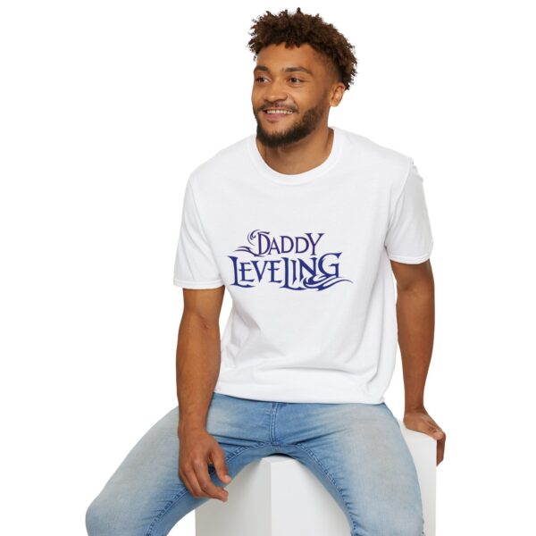 "Daddy Leveling" Unisex Softstyle T-Shirt - Perfect for Dads, Gifts for Father's Day, Casual Wear, Dad Life Tees, Video Game Fan Apparel - Image 5
