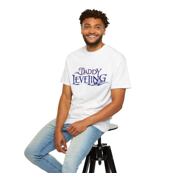 Level Up Your Dad Style - Unisex Garment-Dyed T-shirt, Funny Gift for Fathers, Dad Leveling Tee, Casual Wear, Birthday Gift - Image 5