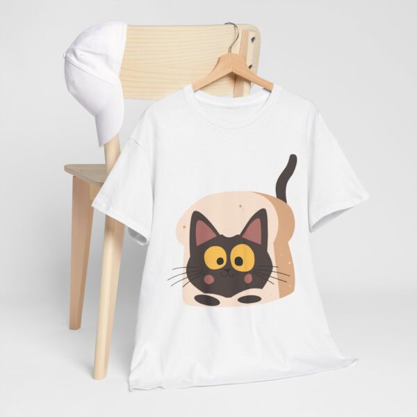 Unisex Heavy Cotton Tee - "Cat Bread" Graphic Shirt for Every Occasion - Image 5